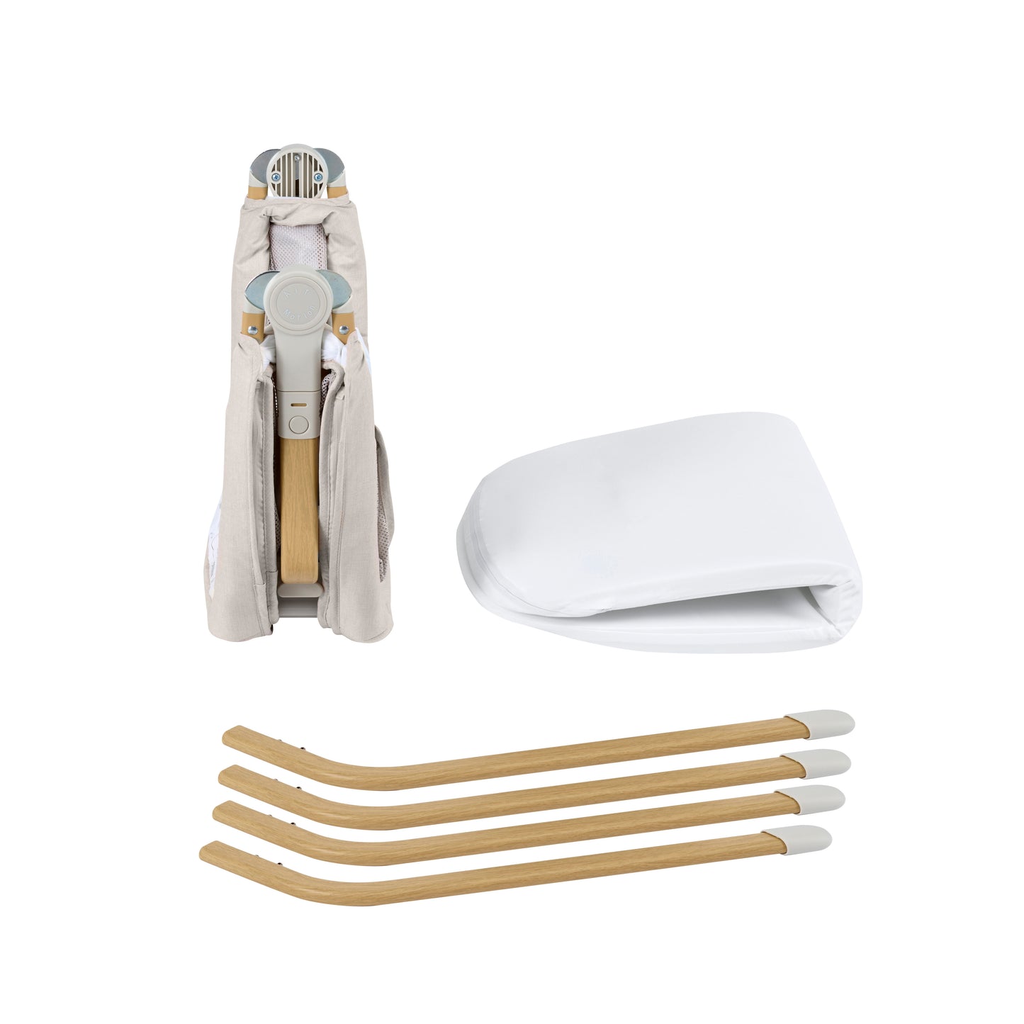 Babymore Air Motion Gliding Crib - Cream 2600001