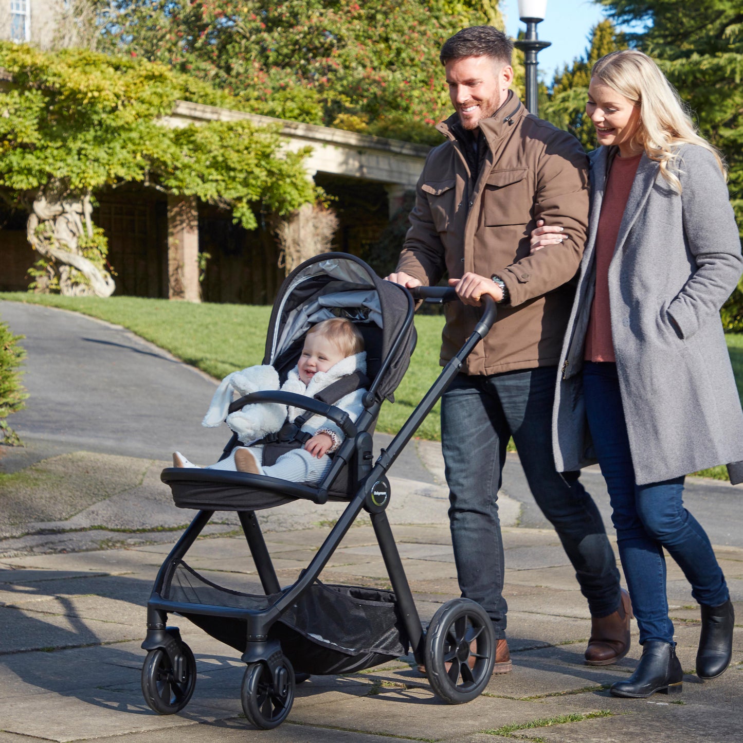 Babymore Memore V2 Pram Pushchair 11 Piece - Black 2680554-10