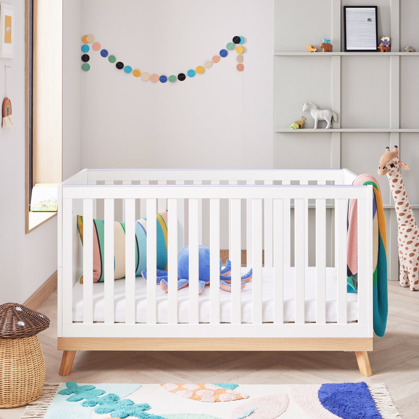 Babymore Mona 3 Piece Nursery Room Set - White 26MWWRS3