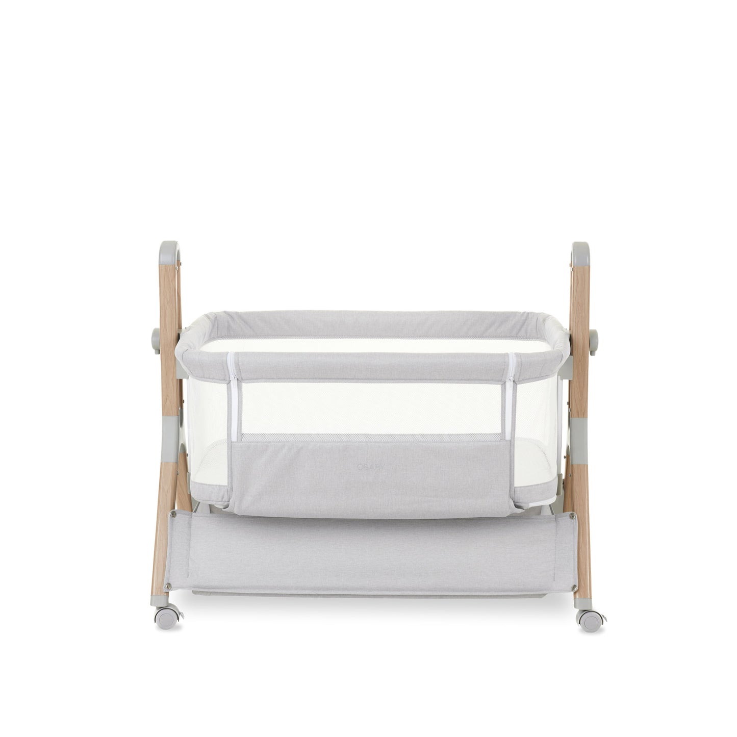 Obaby Cloud Bedside Crib - Grey 30OB2004
