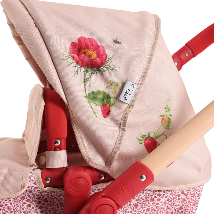 Roma RHS Twin Dolls Pram - Flora RTDP-RHS-FL