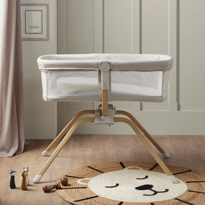 Babymore Air Motion Gliding Crib - Grey -