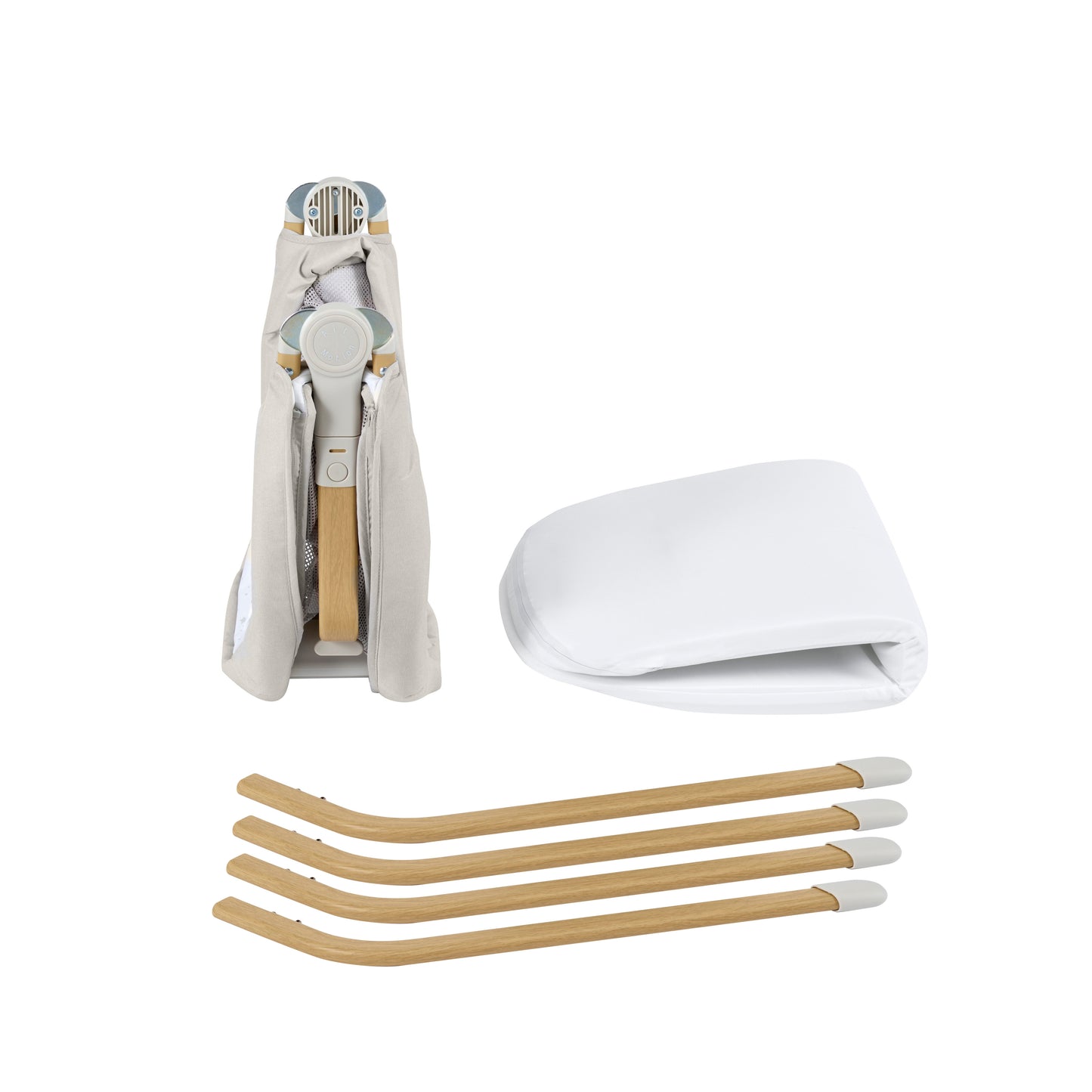 Babymore Air Motion Gliding Crib - Grey 2600002