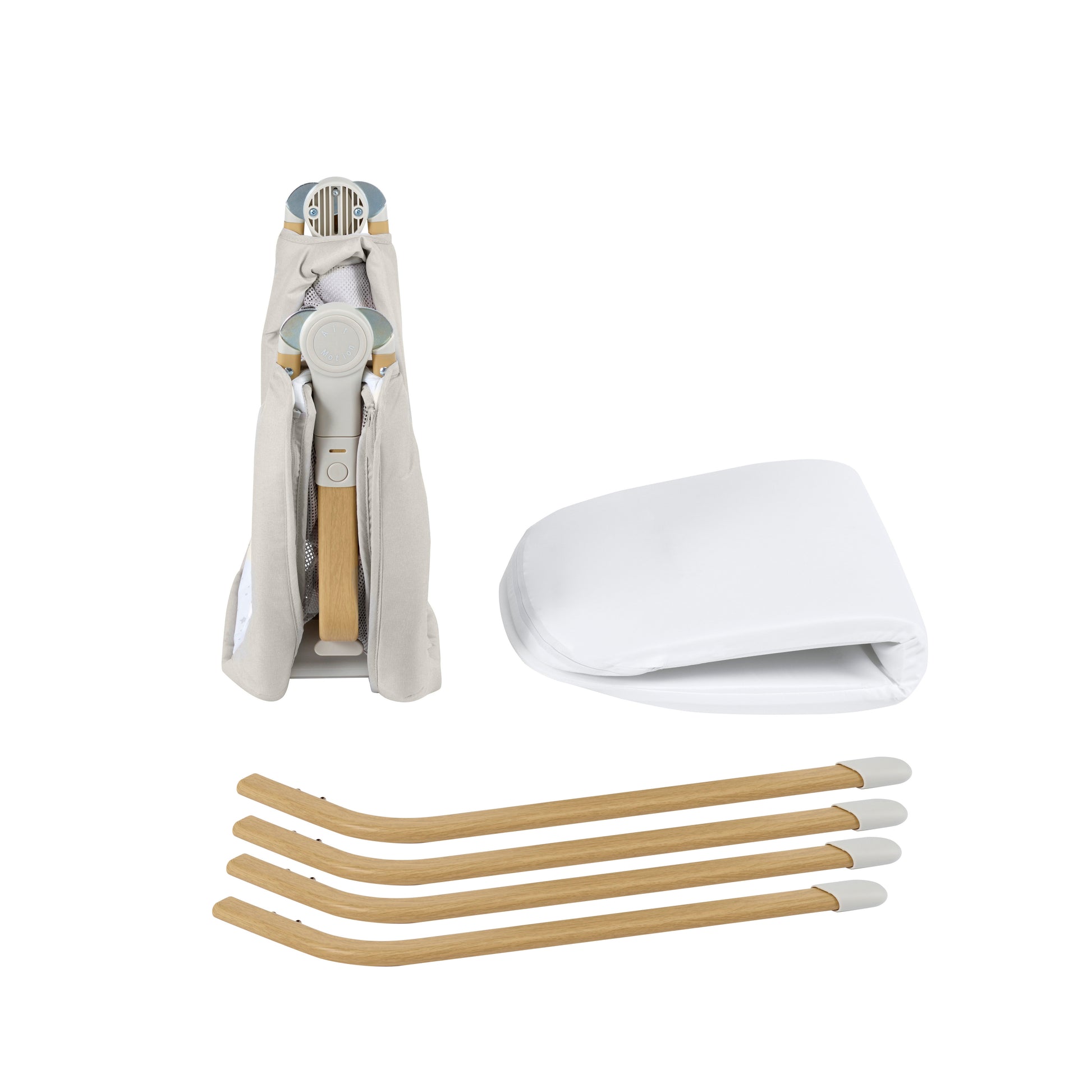 Babymore Air Motion Gliding Crib - Grey 2600002