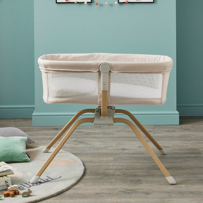 Babymore Air Motion Gliding Crib CREAM