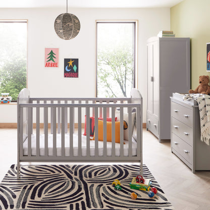 Babymore Aston 3 Piece Nursery Room Set - Grey 26AGRS3
