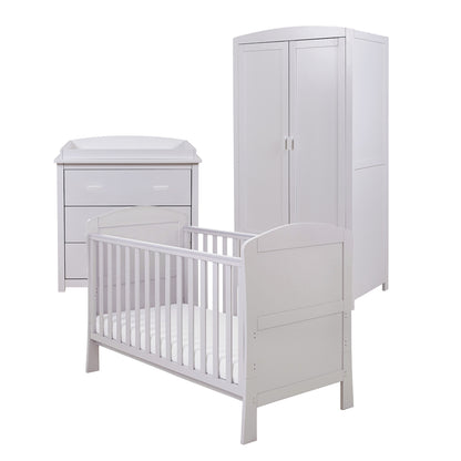 Babymore Aston 3 Piece Nursery Room Set - Grey 26AGRS3