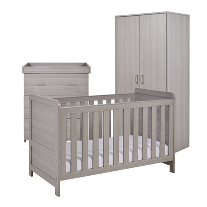 Babymore Caro 3 Piece Nursery Room Set - Grey Wash 26CGRS3
