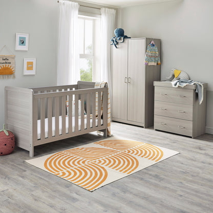 Babymore Caro 3 Piece Nursery Room Set - Grey Wash 26CGRS3