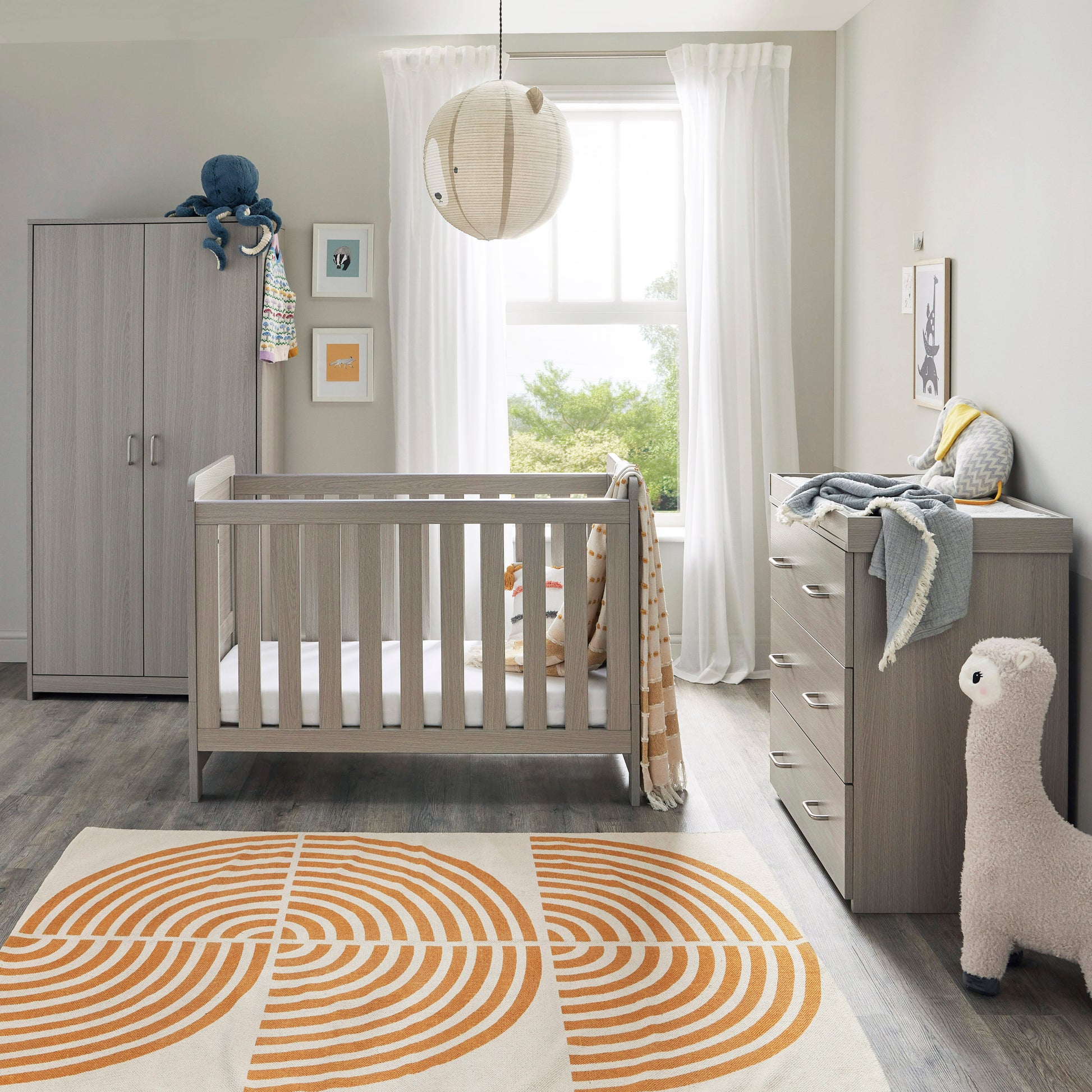 Babymore Caro Mini 3 Piece Room Set - Grey Wash 26CMGRS3