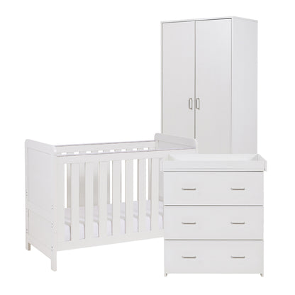 Babymore Caro Mini 3 Piece Room Set - White Wash 26CMWRS3