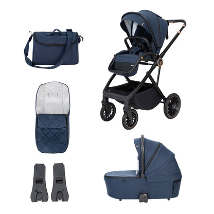 Babymore Chia Pram Pushchair - Midnight Blue 2680804