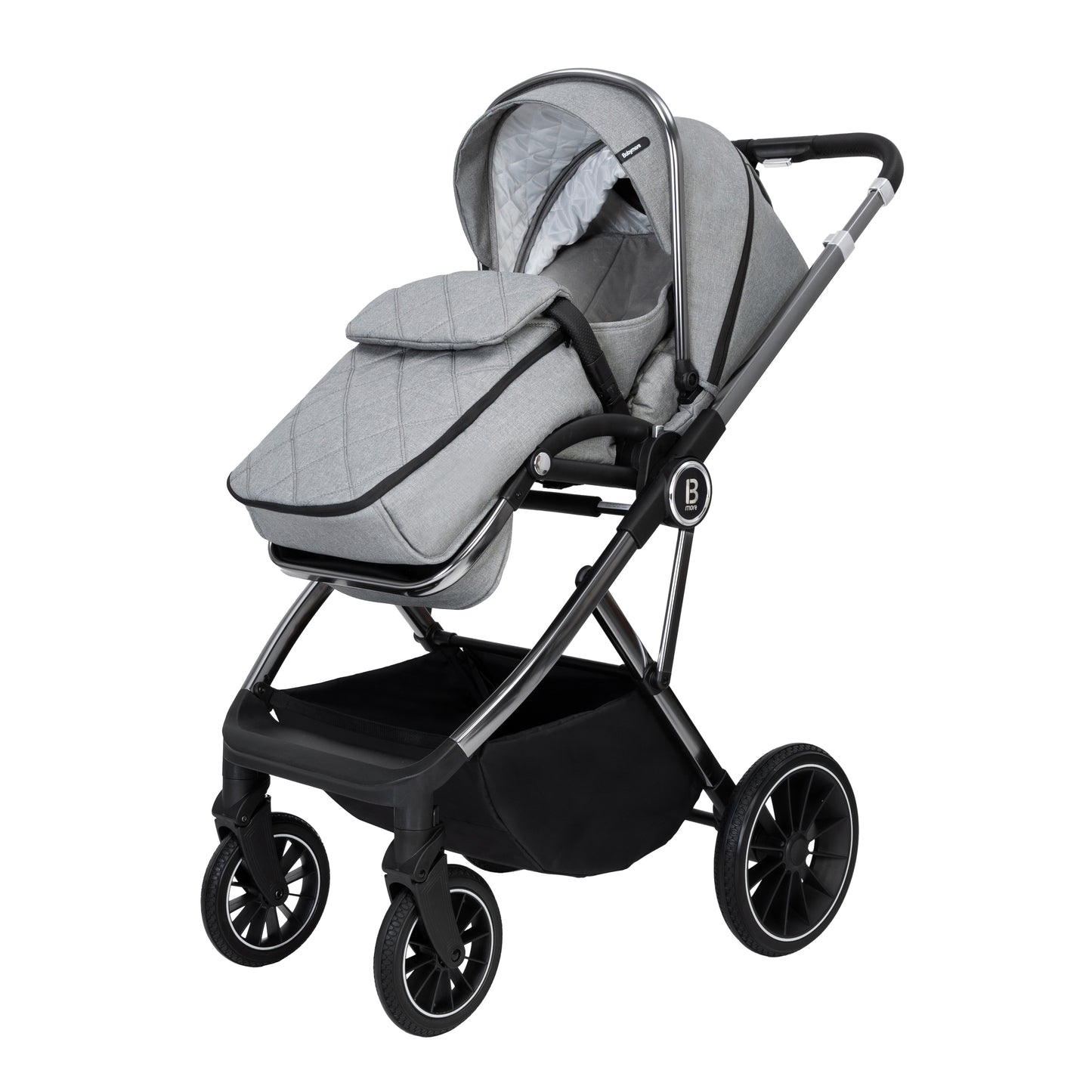 Babymore Chia Pram Pushchair - Pearl Grey 