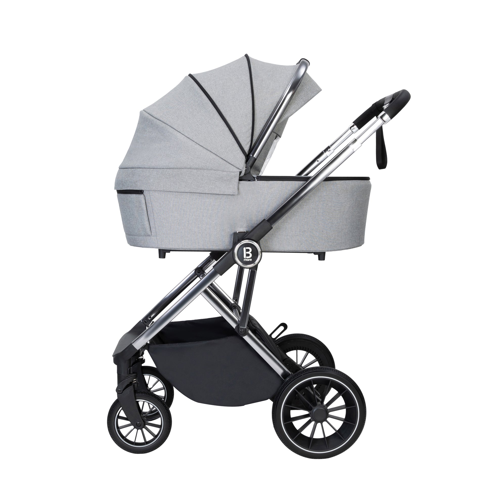 Babymore Chia Pram Pushchair - Pearl Grey 