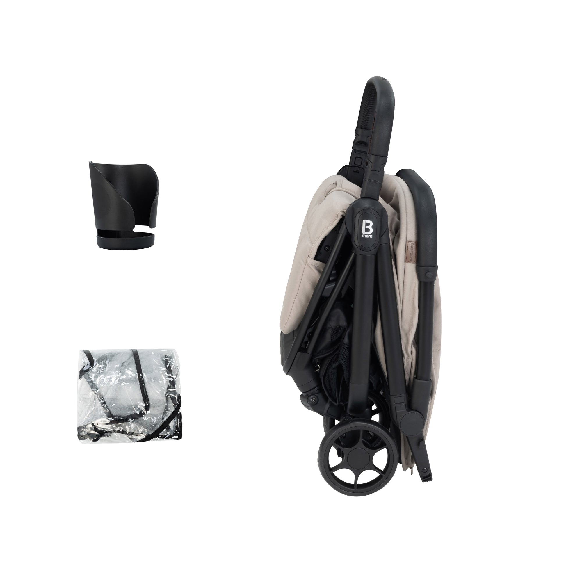 Babymore Compact Yara Stroller - Latte