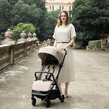 Babymore Compact Yara Stroller - Latte