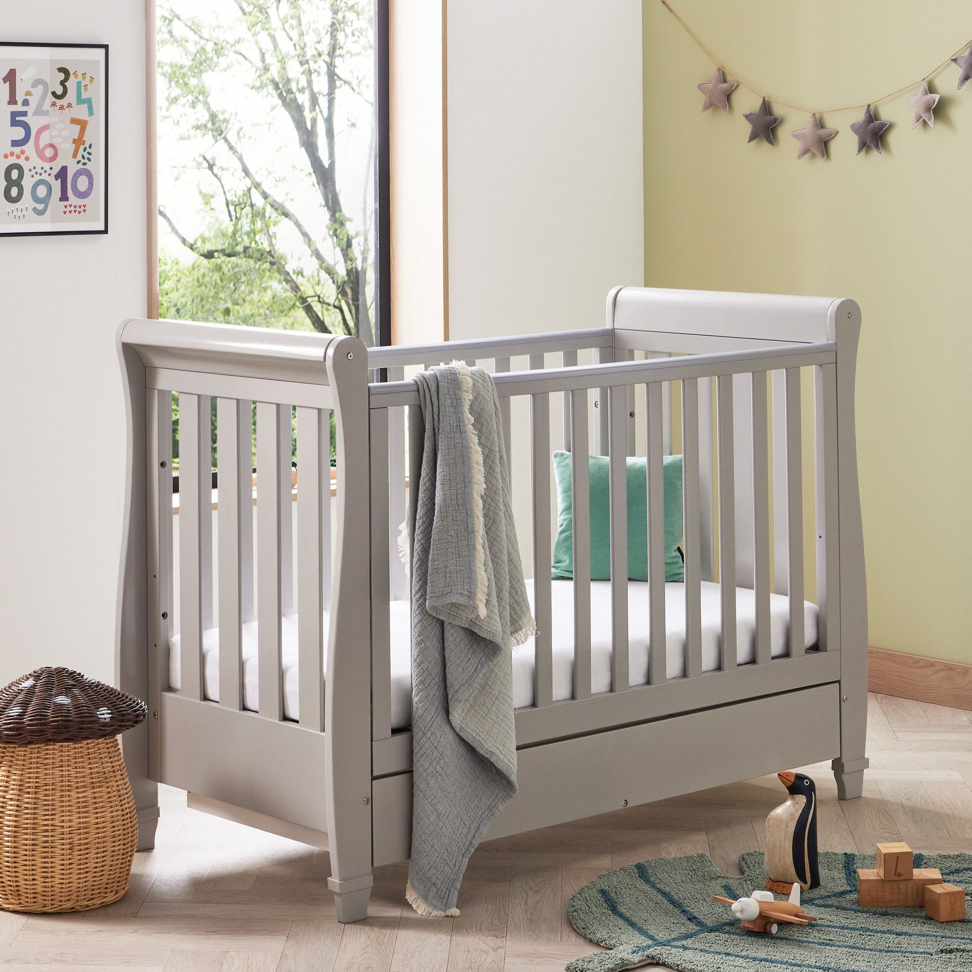 Babymore Eva 3 Piece Nursery Room Set - Grey 26EGRS3
