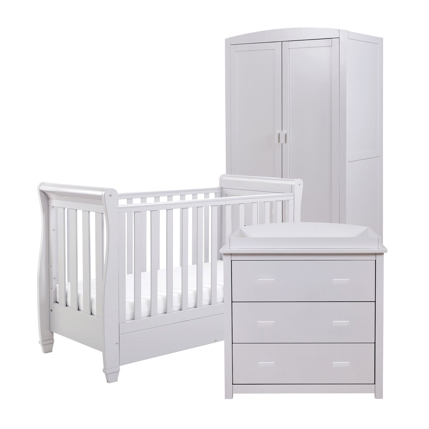 Babymore Eva 3 Piece Nursery Room Set - Grey 26EGRS3