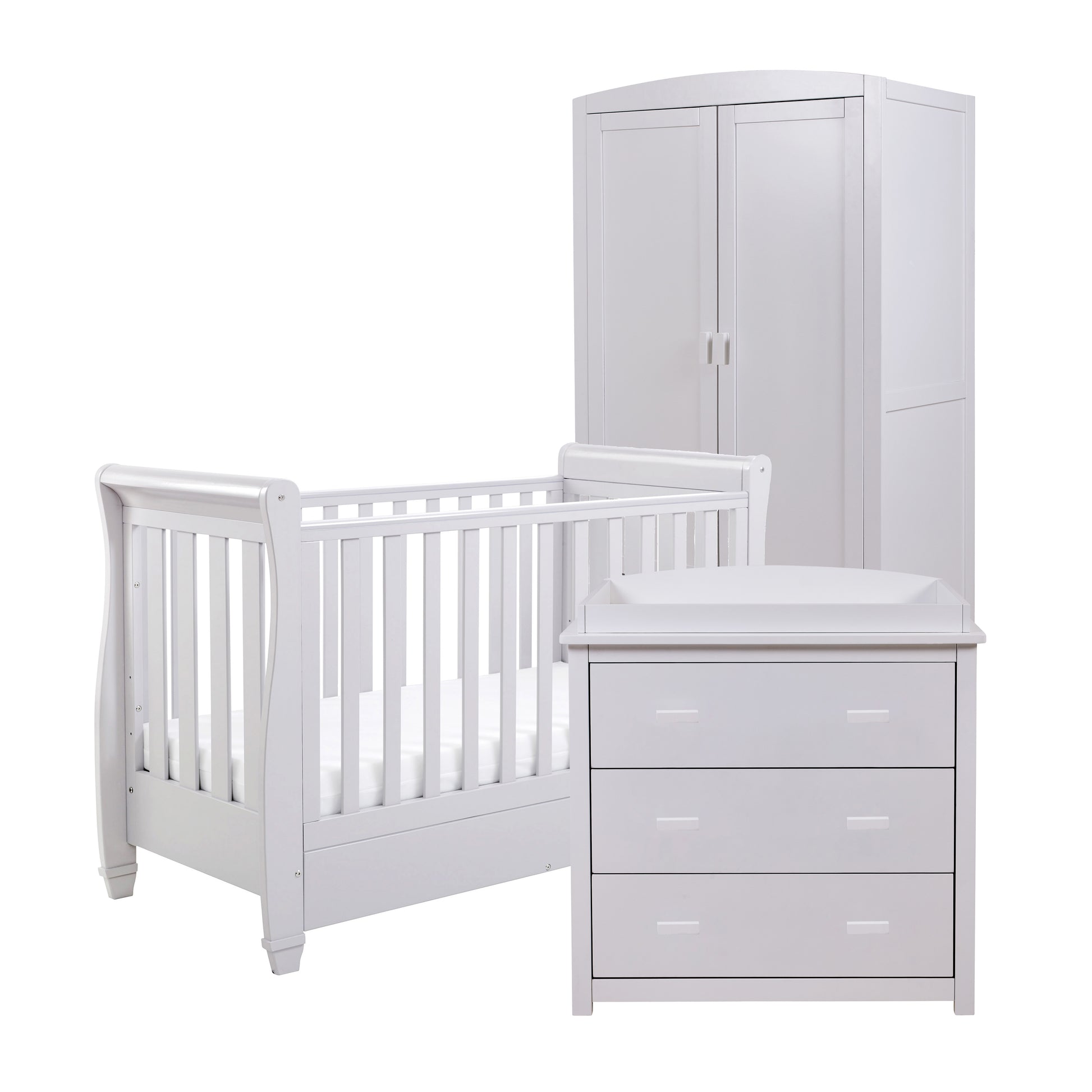 Babymore Eva 3 Piece Nursery Room Set - Grey 26EGRS3