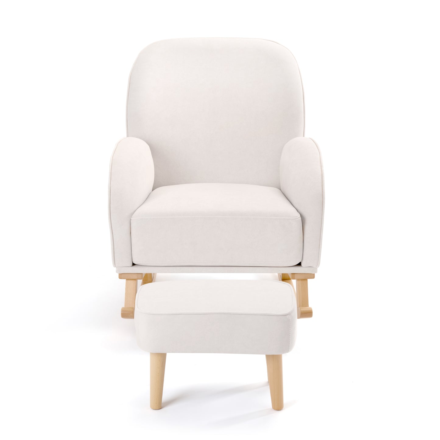 Babymore Freya Nursing Chair with Stool - Cream 2670020