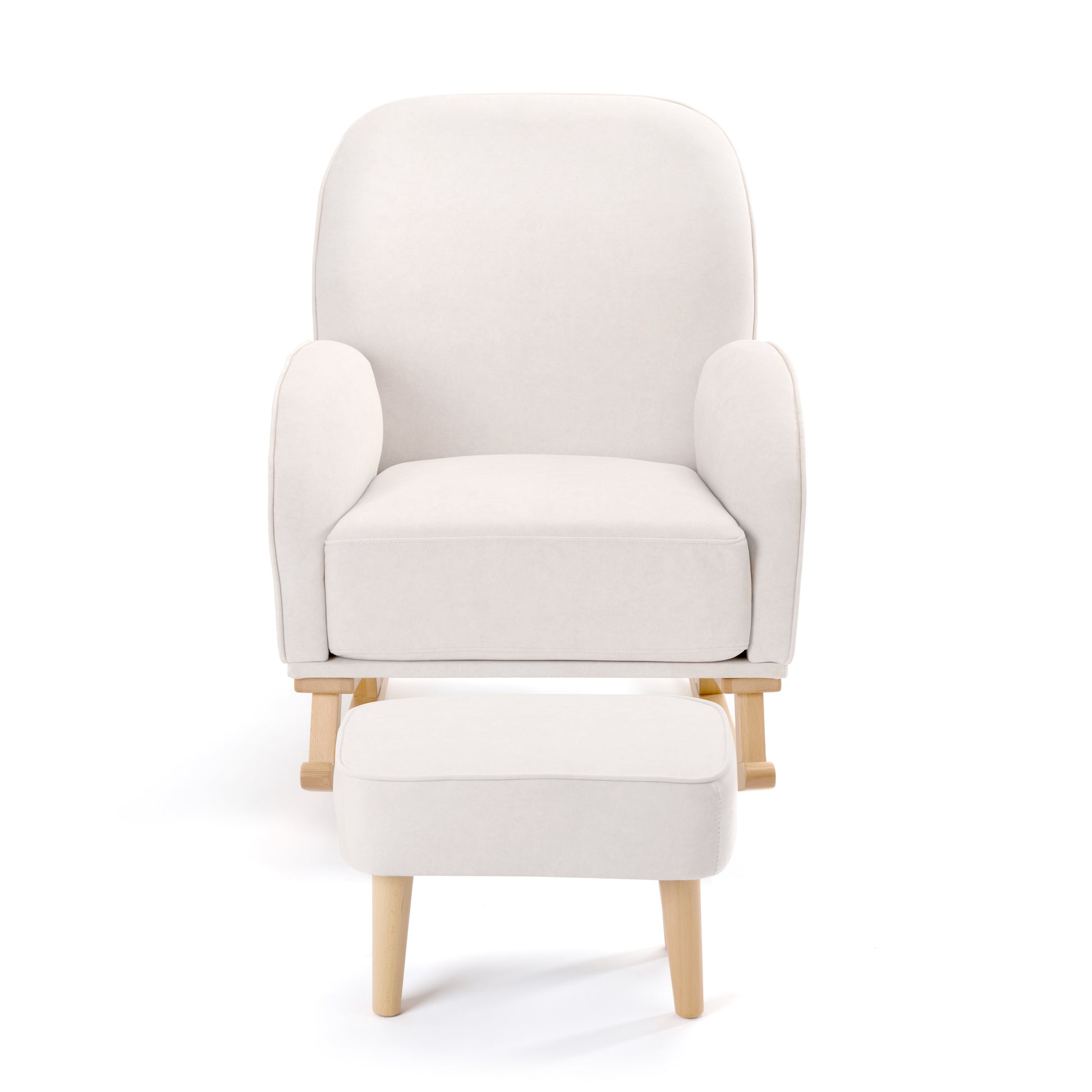 Babymore Freya Nursing Chair with Stool - Cream 2670020