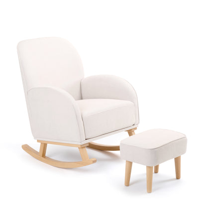 Babymore Freya Nursing Chair with Stool - Cream 2670020