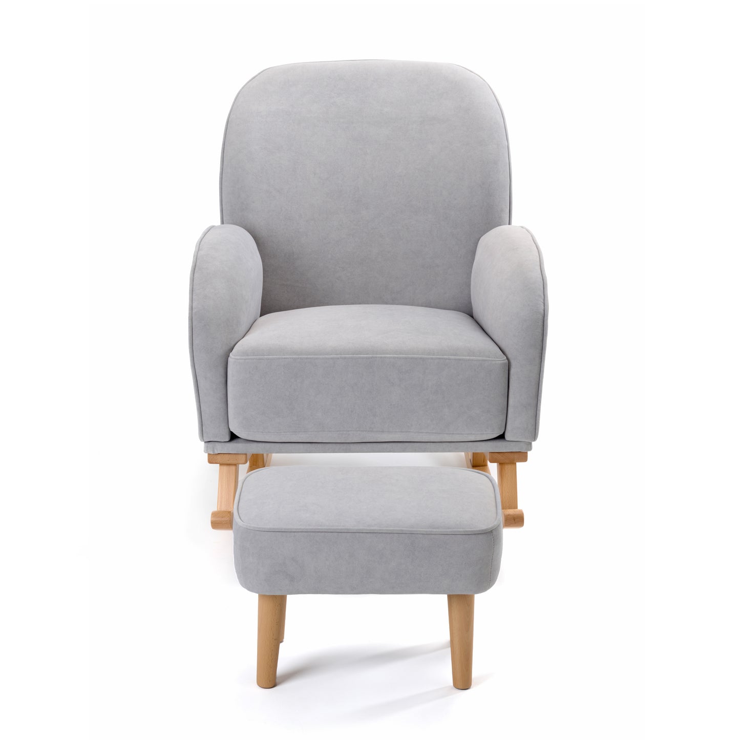 Babymore Freya Nursing Chair with Stool - Grey 2670023