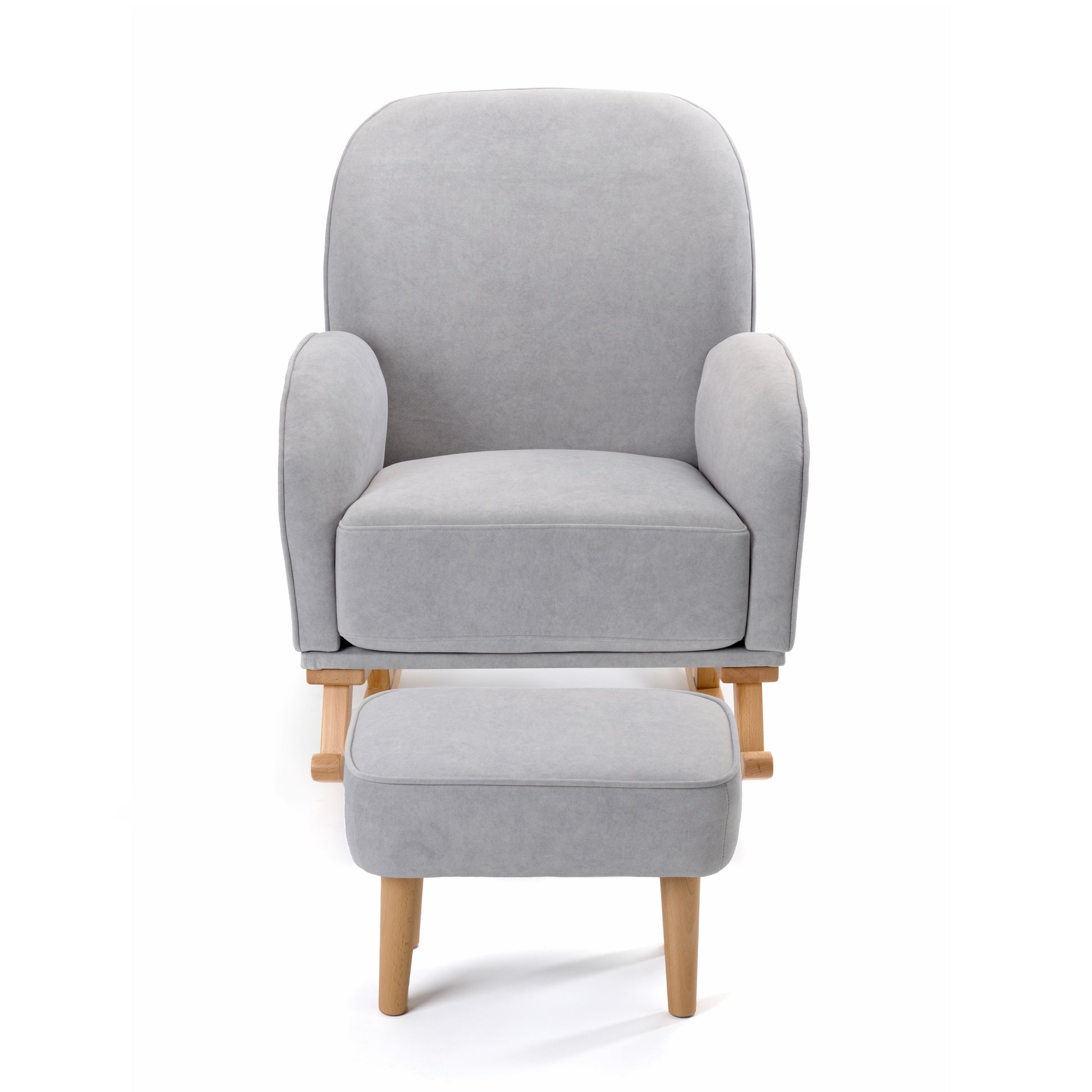 Babymore Freya Nursing Chair with Stool - Grey 2670023