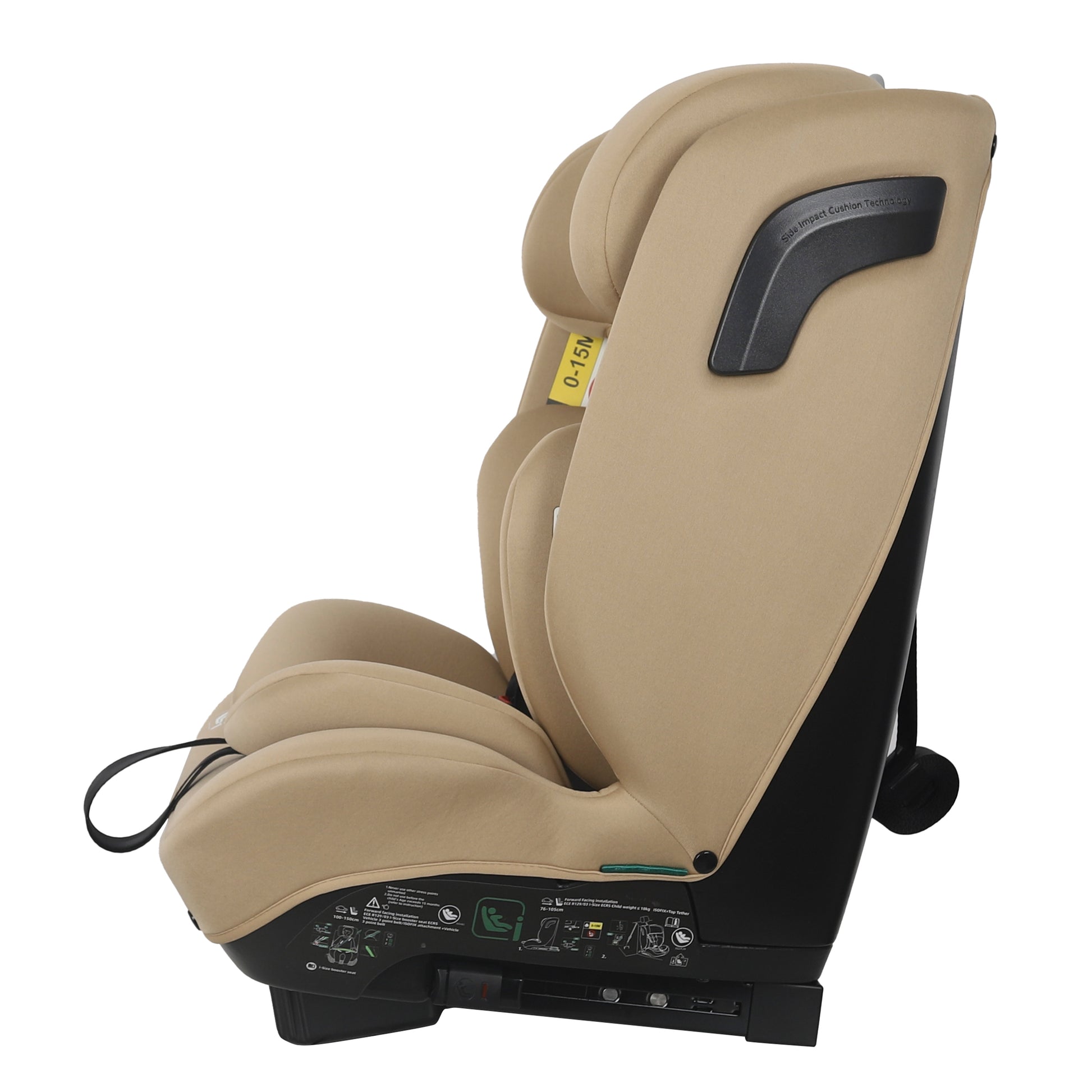 Babymore Hazel Car Seat i-Size 76-150cm 15 Months-12 Years – Biscotti 2690301
