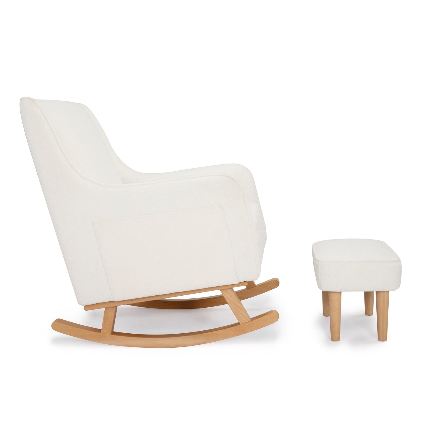 Babymore Ida Nursing Chair with Stool - Bouclé 2670039