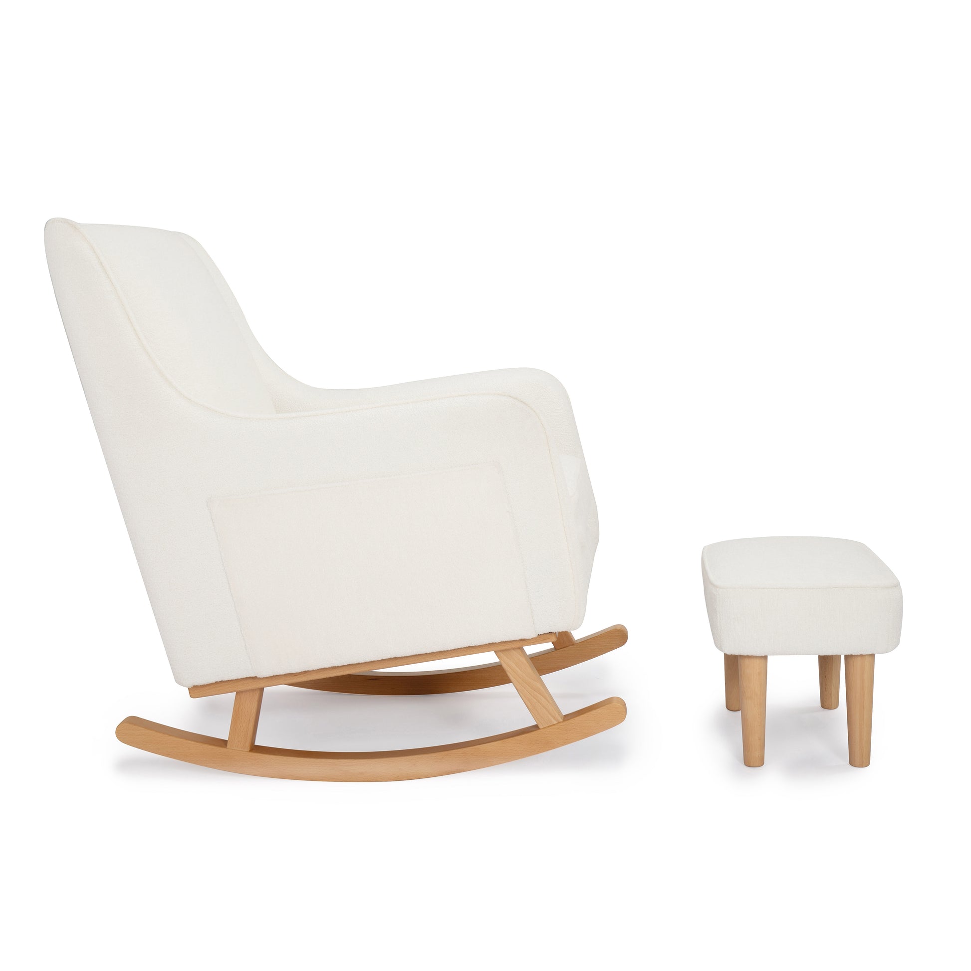 Babymore Ida Nursing Chair with Stool - Bouclé 2670039