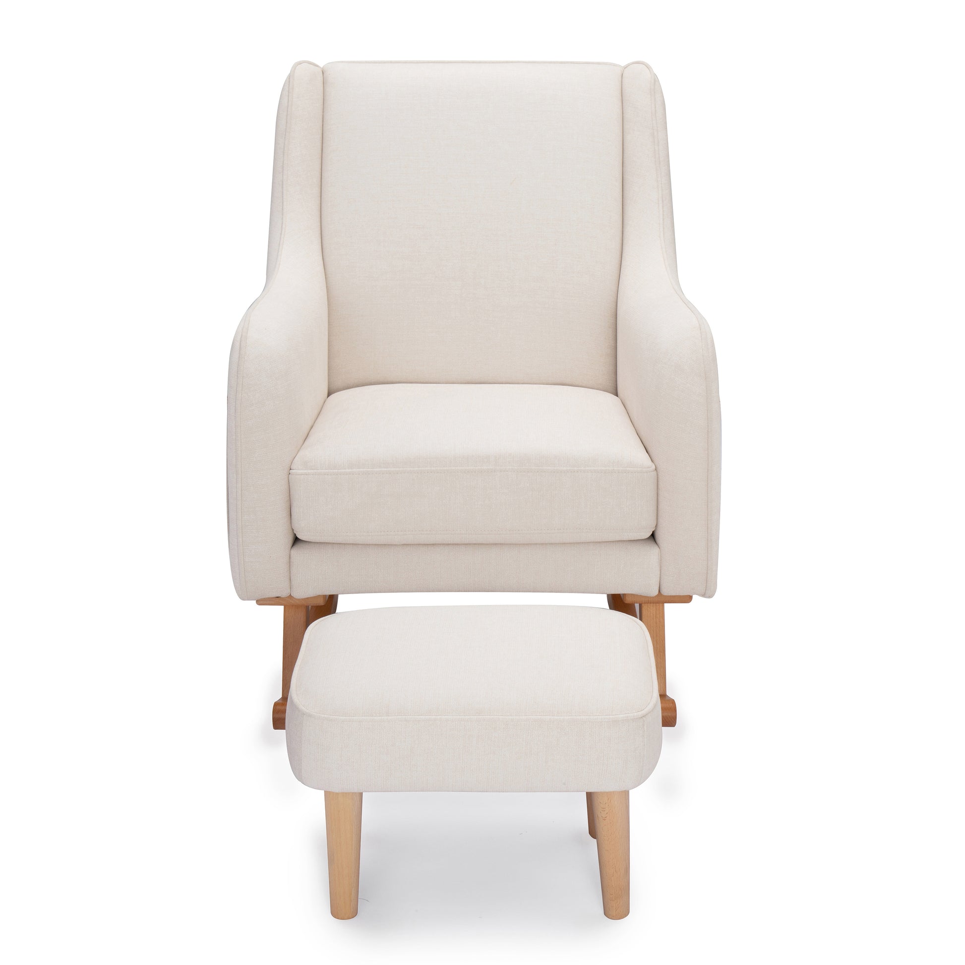 Babymore Ida Nursing Chair with Stool - Ivory 2670030