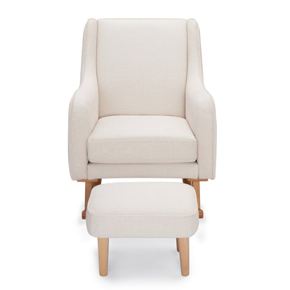 Babymore Ida Nursing Chair with Stool - Ivory 2670030