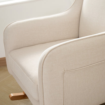 Babymore Ida Nursing Chair with Stool - Ivory 2670030