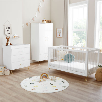 Babymore Kimi XL Acrylic 3 Piece Nursery Room Set 26KXRS3