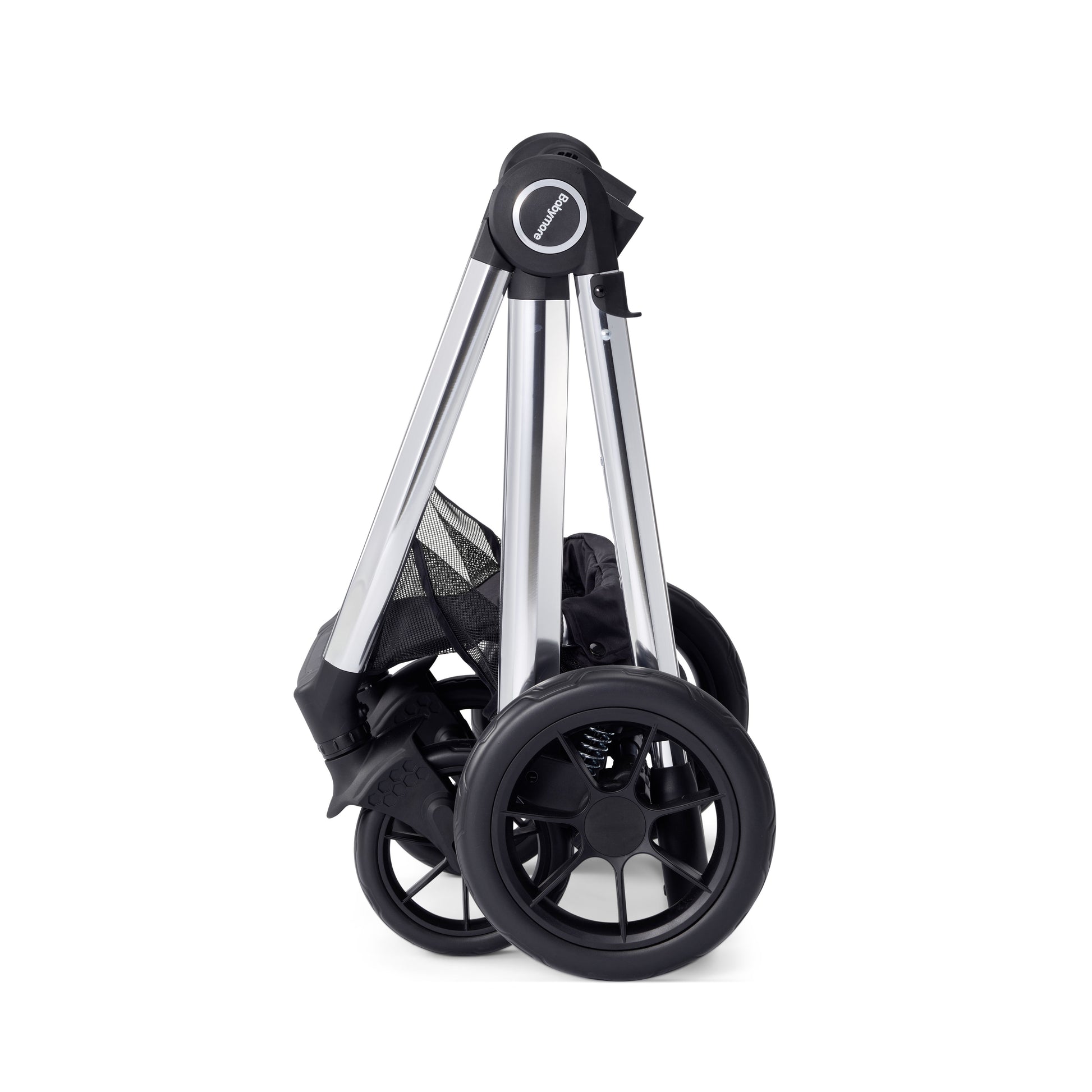 Babymore Memore V2 Pram Pushchair 11 Piece - Chrome 2680550-10