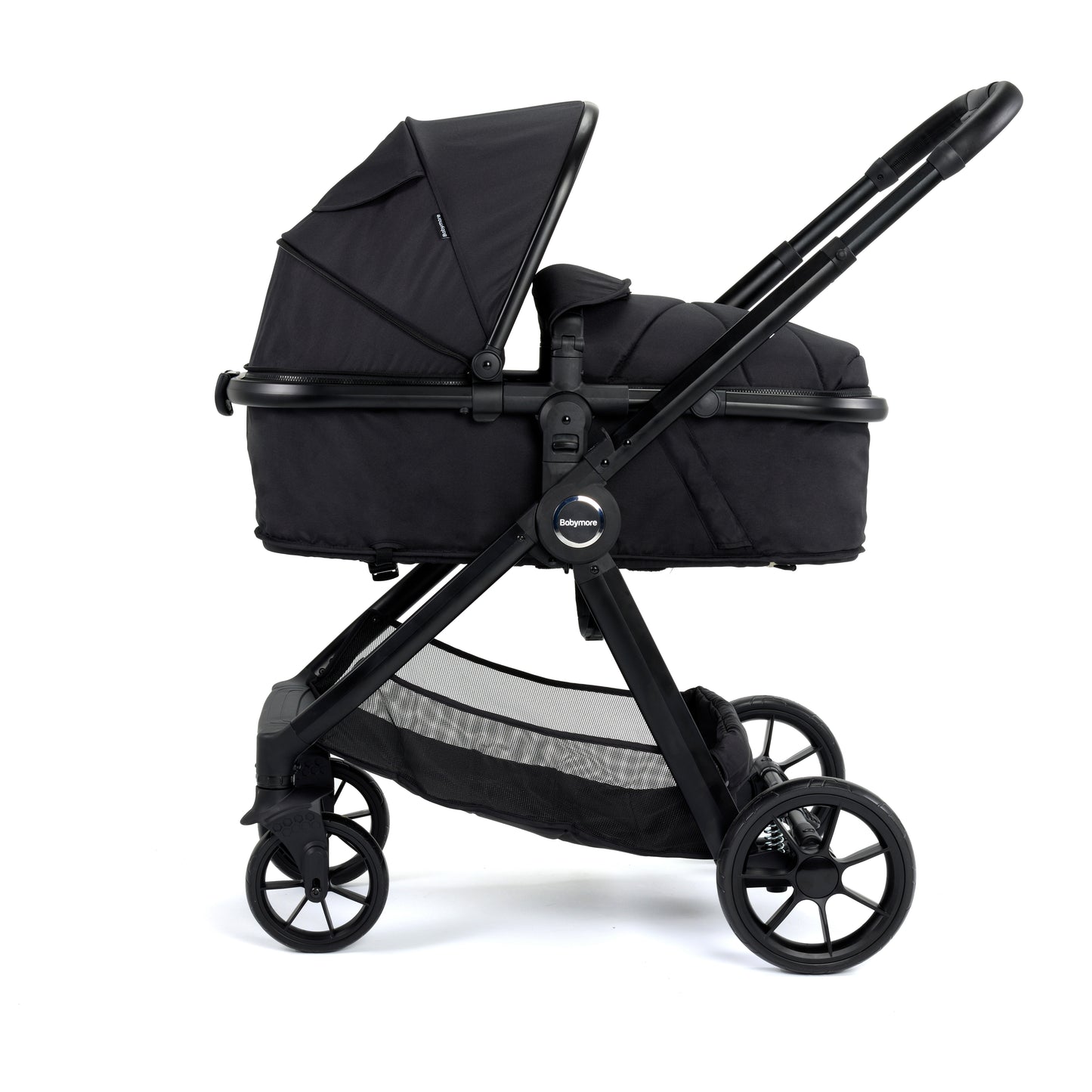Babymore Mimi 2 in 1 Pram Pushchair - Black 2680354