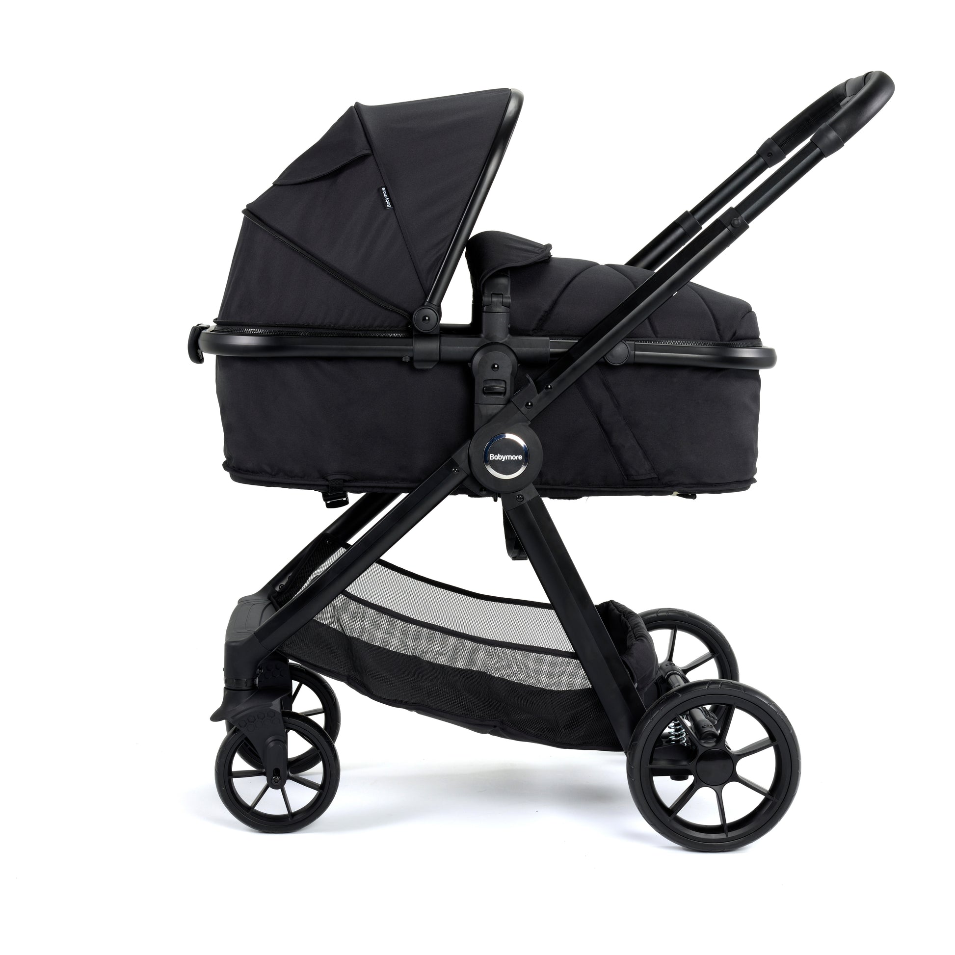 Babymore Mimi 2 in 1 Pram Pushchair - Black 2680354