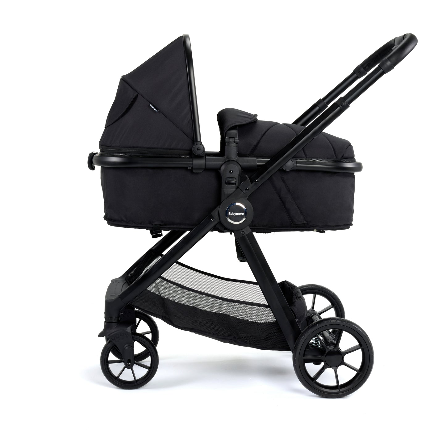 Babymore Mimi 2 in 1 Pram Pushchair - Black 2680354