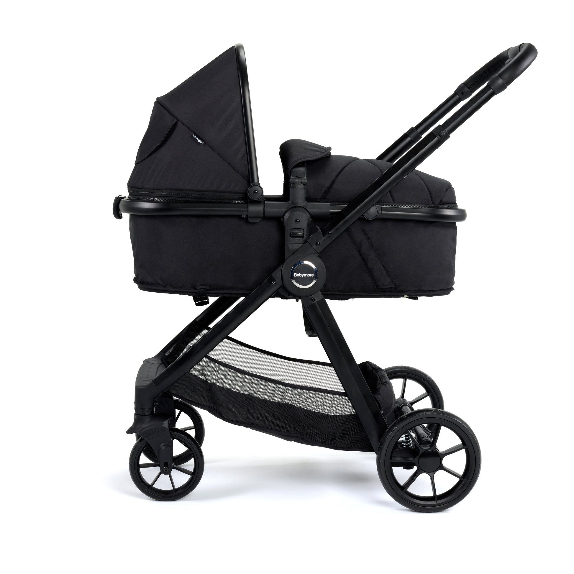 Babymore Mimi 2 in 1 Pram Pushchair - Black 2680354