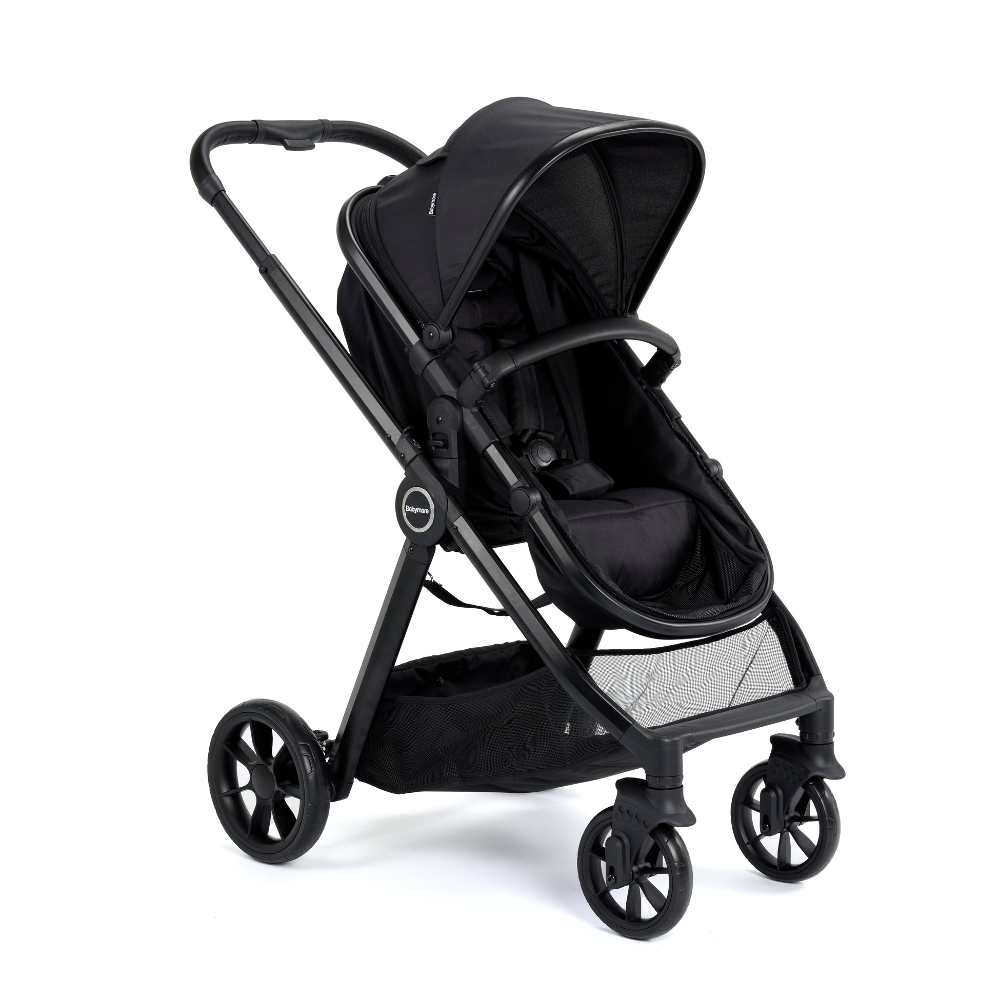 Babymore Mimi 2 in 1 Pram Pushchair - Black 2680354