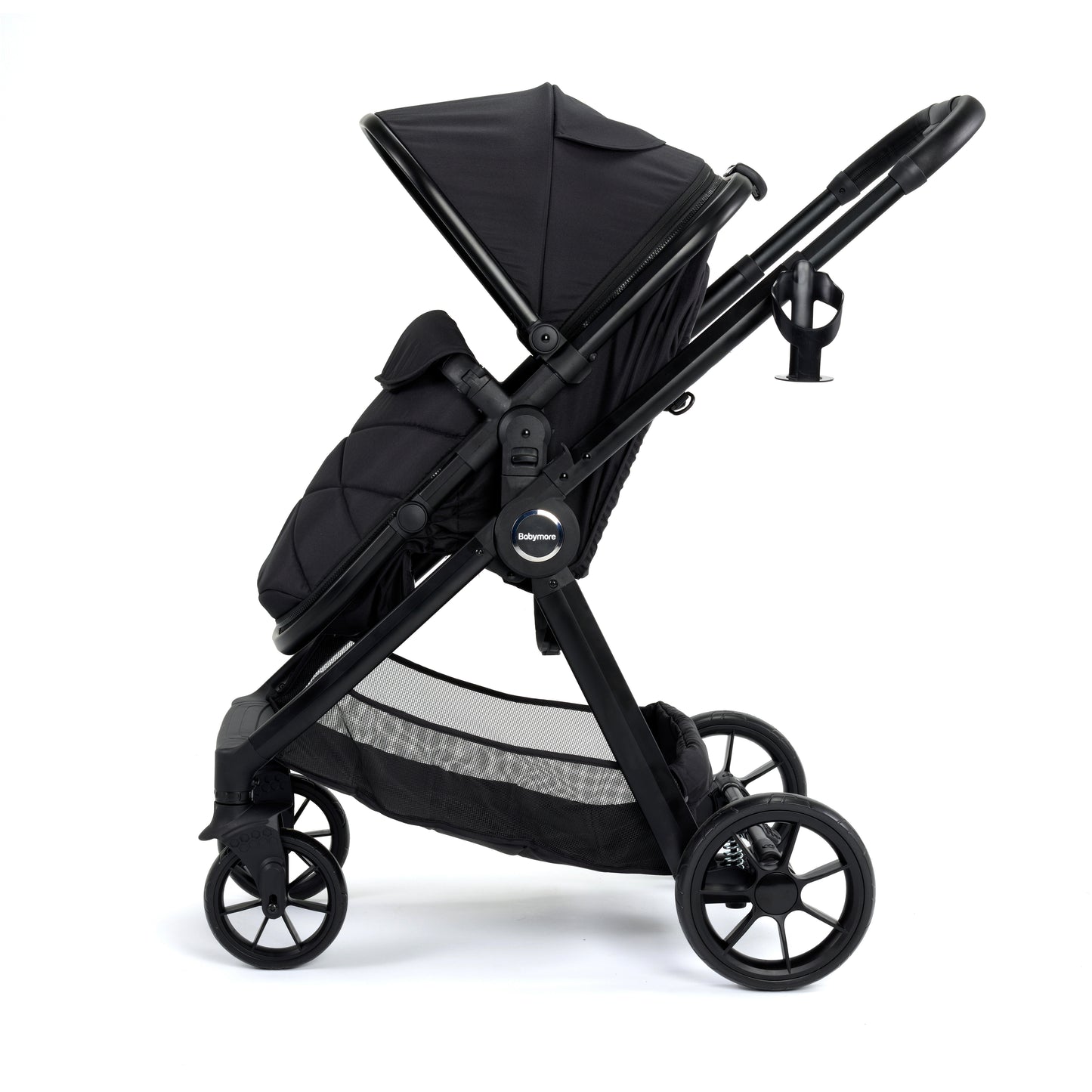 Babymore Mimi 2 in 1 Pram Pushchair - Black 2680354