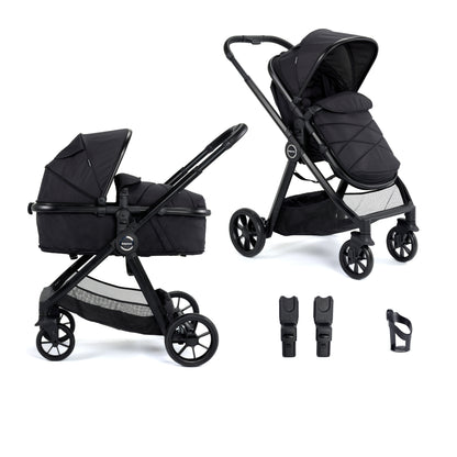Babymore Mimi 2 in 1 Pram Pushchair - Black 2680354