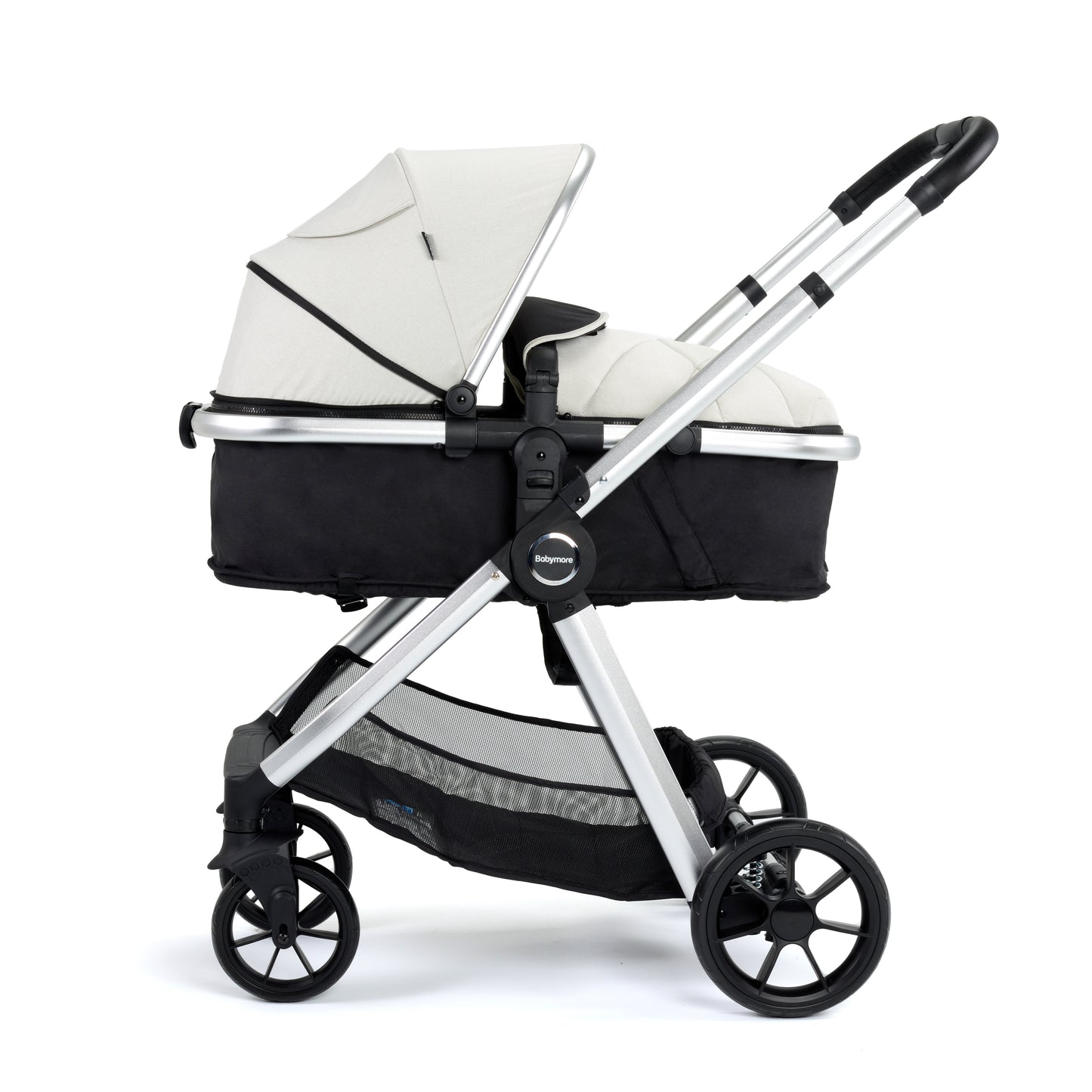 Babymore Mimi 2 in 1 Pram Pushchair - Silver 2680351