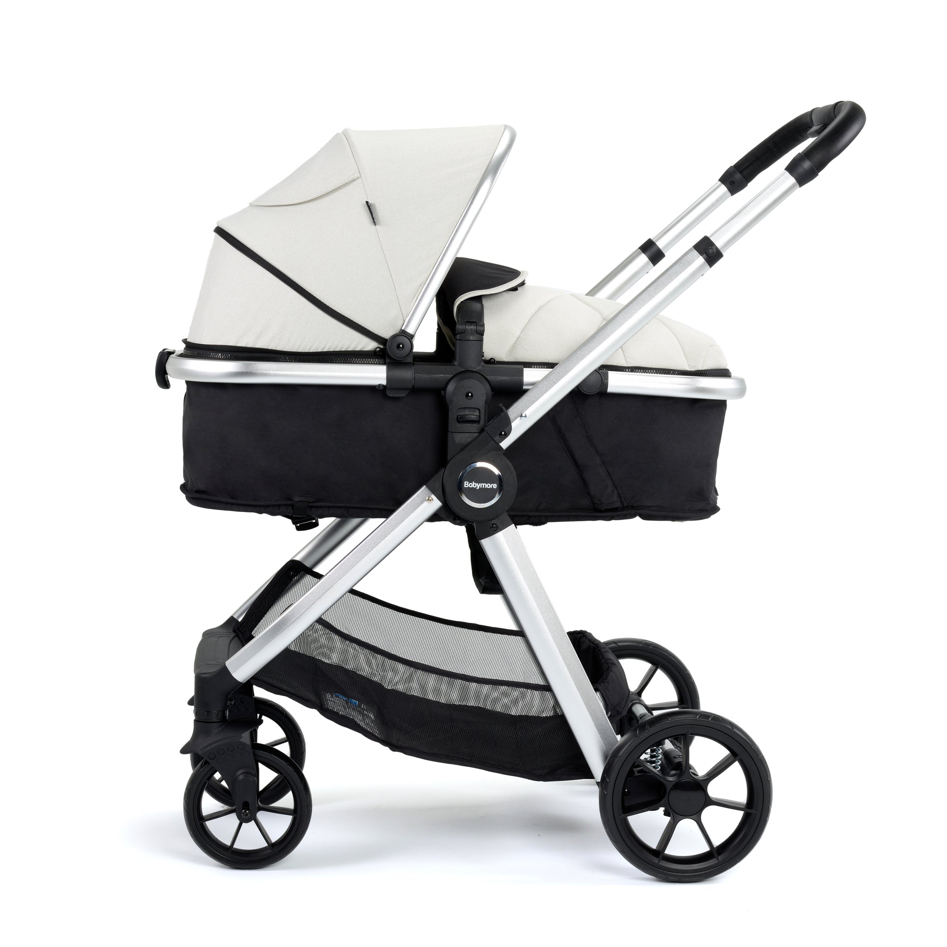 Babymore Mimi 2 in 1 Pram Pushchair - Silver 2680351