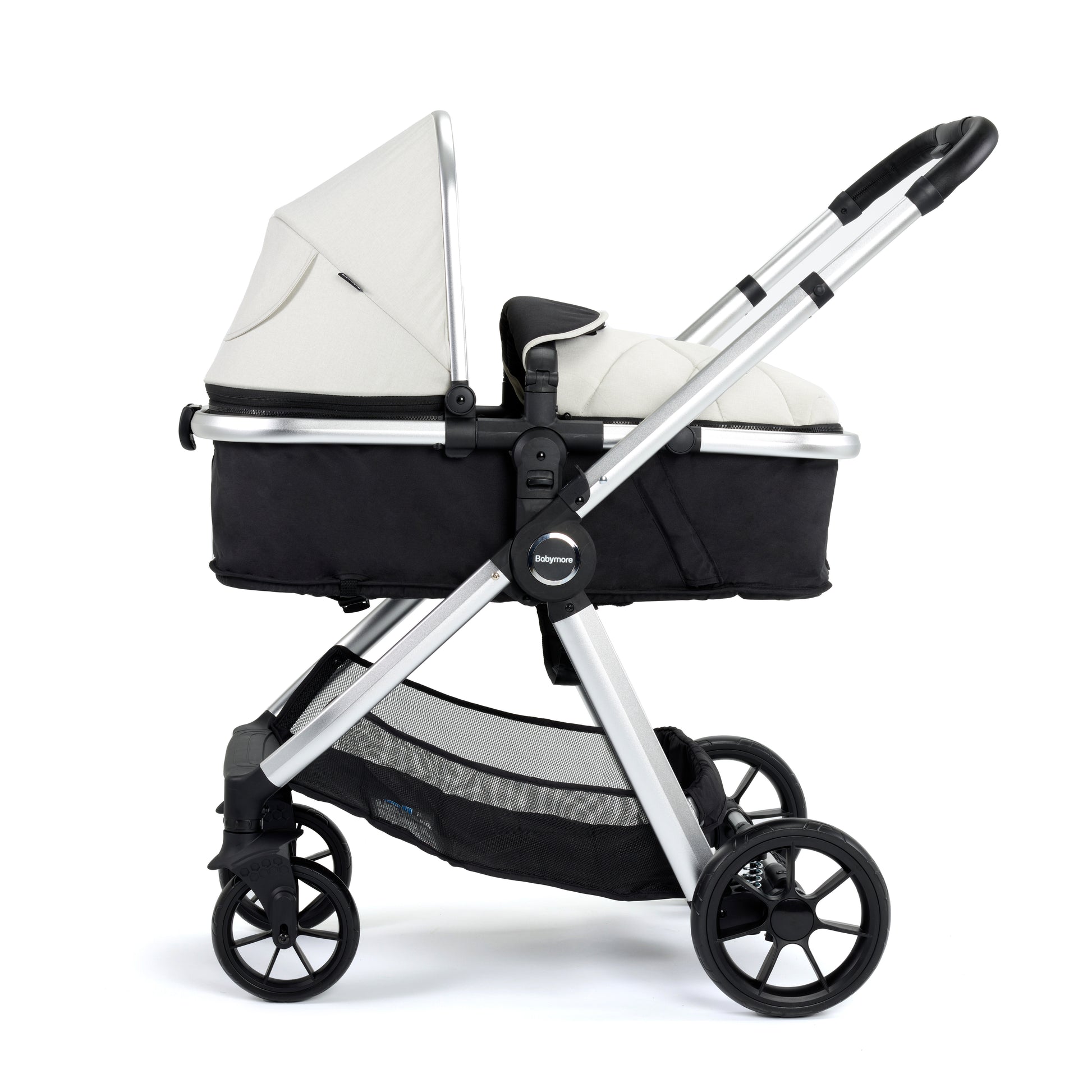 Babymore Mimi 2 in 1 Pram Pushchair - Silver 2680351