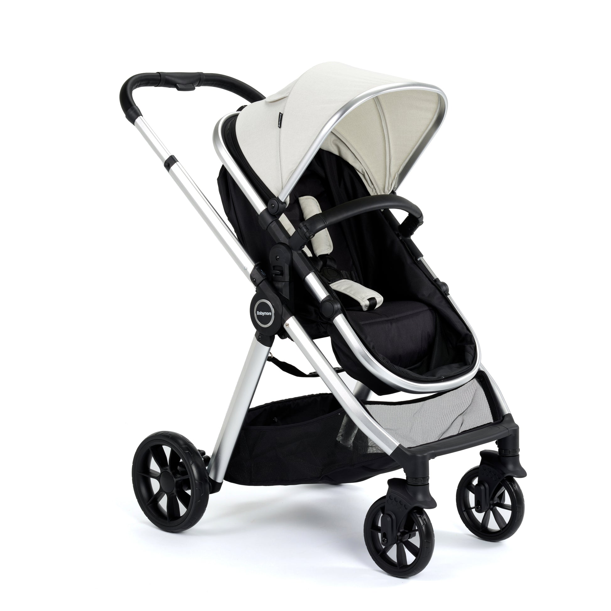 Babymore Mimi 2 in 1 Pram Pushchair - Silver 2680351