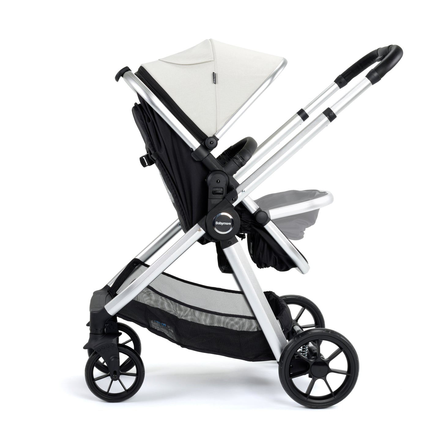Babymore Mimi 2 in 1 Pram Pushchair - Silver 2680351