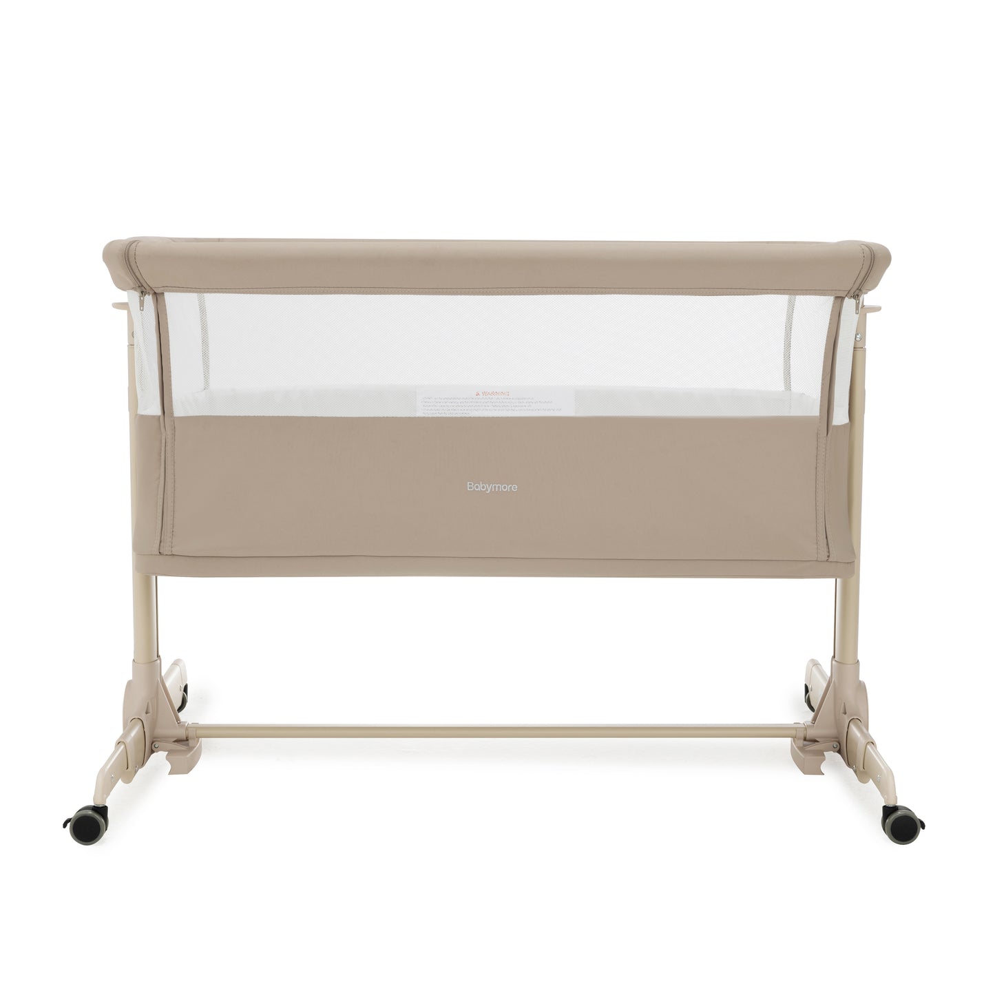 Babymore Neera Bedside Crib - Khaki