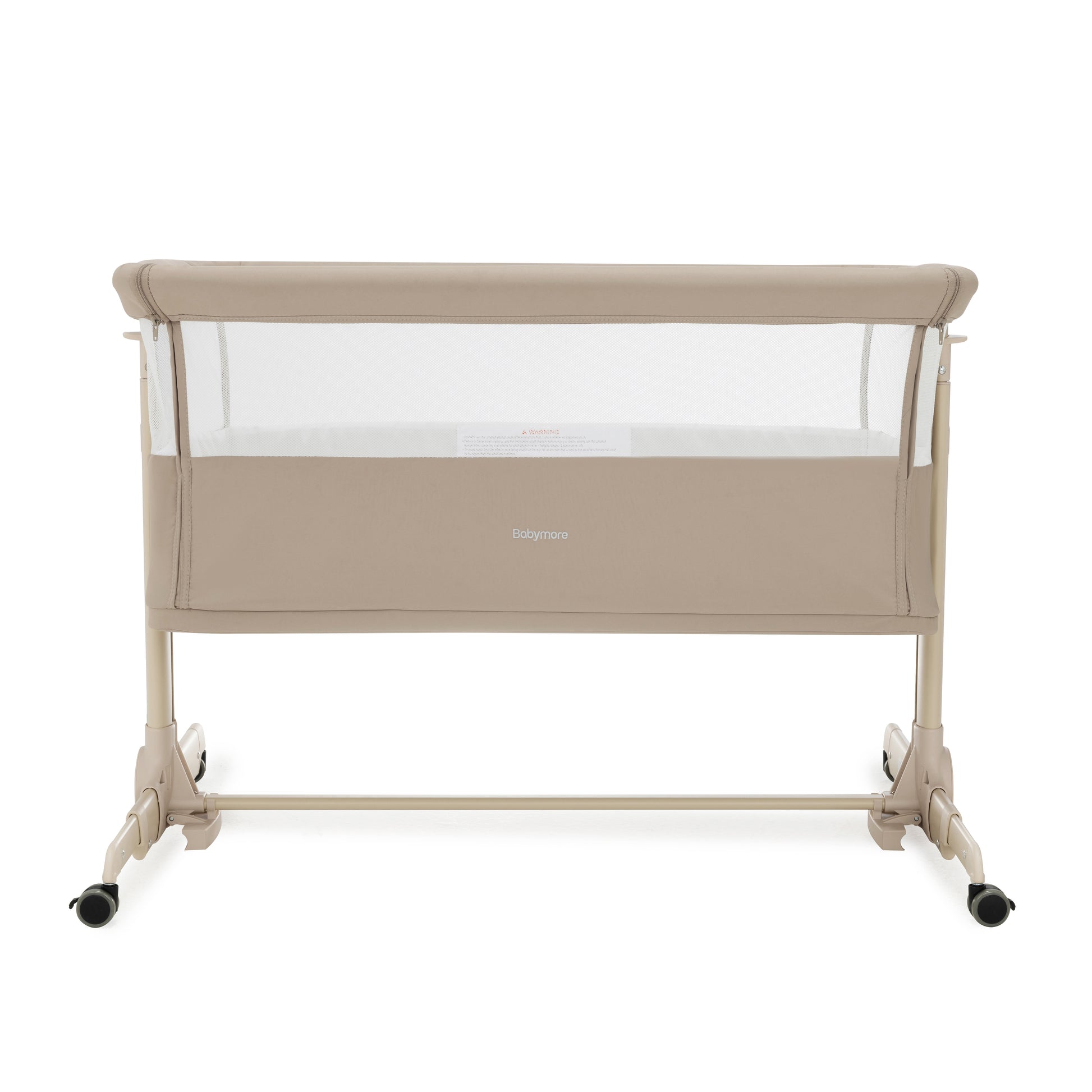 Babymore Neera Bedside Crib - Khaki
